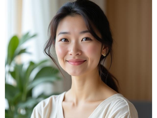 Portrait of Sarah Chen, Licensed Clinical Psychologist