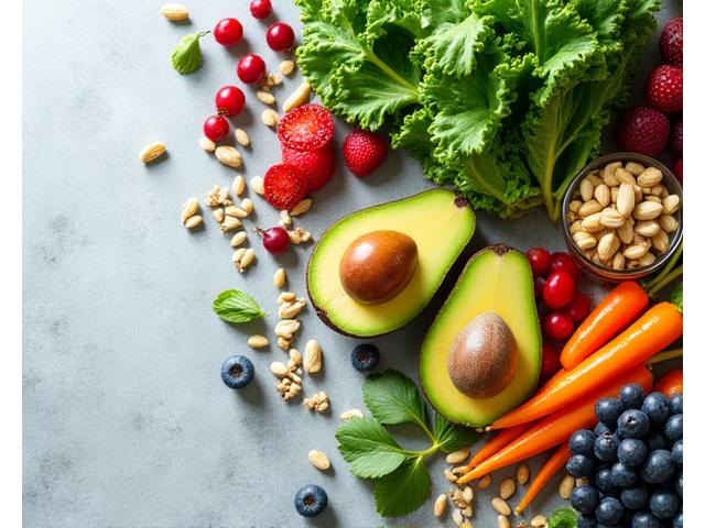 Functional Nutrition icon with vibrant ingredients