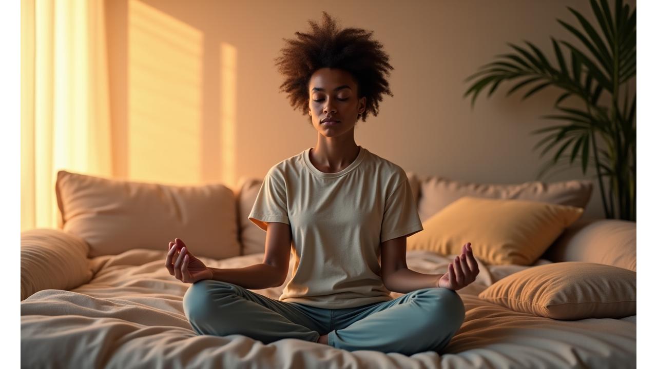 Featured article image showing a person meditating peacefully