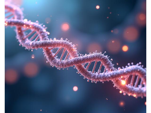 Infographic illustrating cellular aging processes with telomeres and oxidative stress pathways