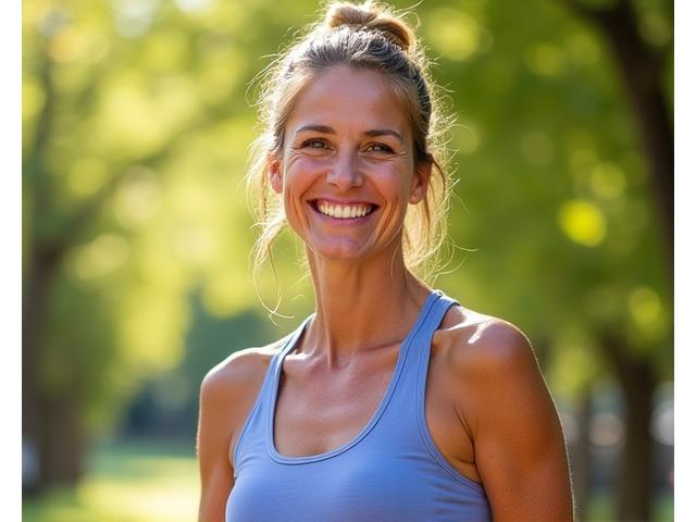 Jennifer, a Vital Zenith member, smiling confidently